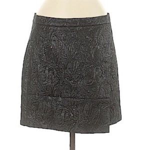 🖤J. CREW🖤TONAL METALLIC PAISLEY MINI SKIRT🖤